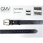 GMV CINTURA UOMO IN PELLE NERA XL