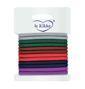 LE KIKKE CARD DI 12 ELASTICI COLORI INVERNALI PER CAPELLI - FC30005I-1 - 8030571014580-1