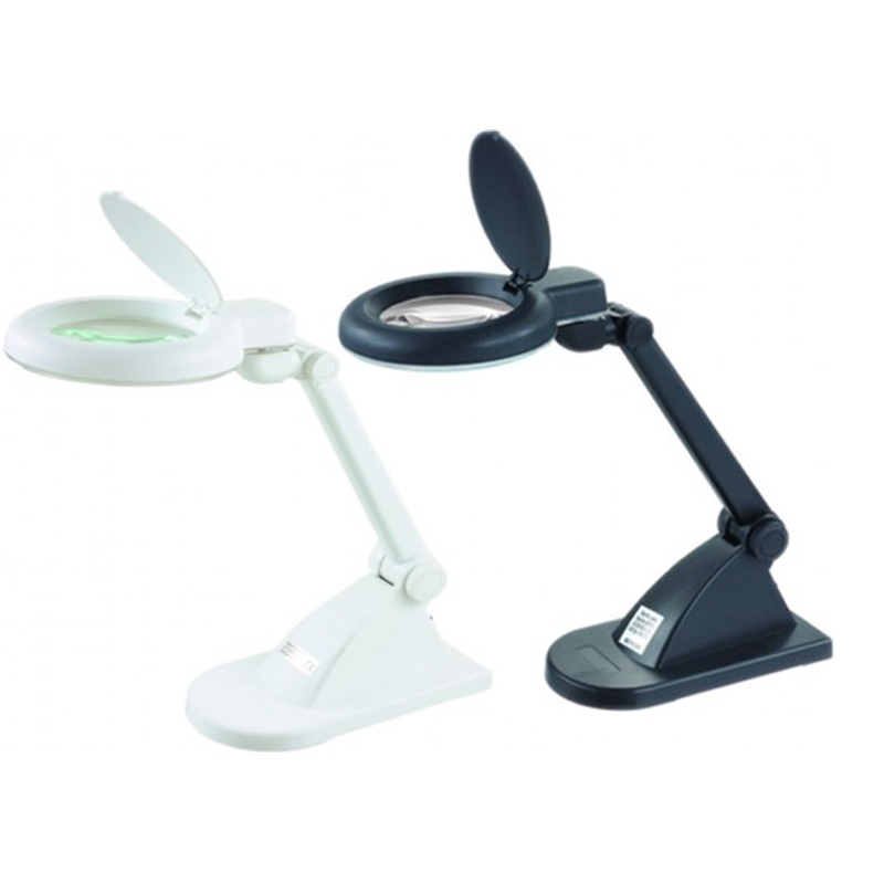 LENTE INGRANDIMENTO DA TAVOLO 3+12 DIOTTRIE LUCE FREDDA COL. BIANCO LENTE INGRANDIMENTO DA TAVOLO 3+12 DIOTTRIE LUCE FREDDA COL. BIANCO