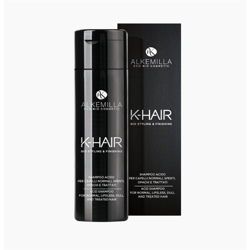 ALKEMILLA K-HAIR SHAMPOO ACIDO PER CAPELLI NORMALI, SPENTI OPACHI E TRATTATI 250ML ALKEMILLA K-HAIR SHAMPOO ACIDO PER CAPELLI NORMALI, SPENTI OPACHI E TRATTATI 250ML