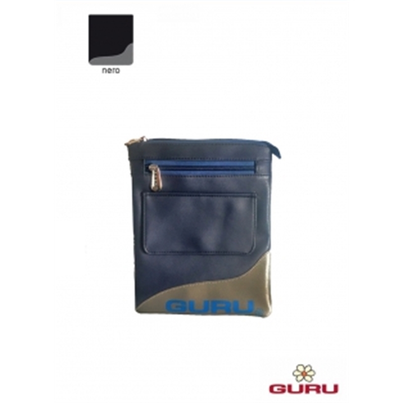 TRACOLLA GURU IN PELLE COL. BLU CON BANDA GRIGIA