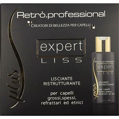 RETRO' PROFESSIONAL EXPERT LISS PLUS KIT LISCIANTE E RISTRUTTURANTE CAPELLI GROSSI REFLATTI ED ETNICI - D010200000476-1 - 802920