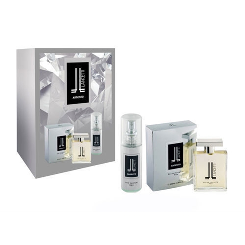 LANCETTI COFFRET ARGENTO SET EDT 100ML + DEO SPRAY 100ML