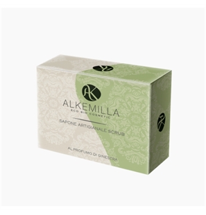 ALKEMILLA SAPONE ARTIGIANALE SCRUB AL PROFUMO DI GINESTRA - 0107-1 - 8051414383656-1