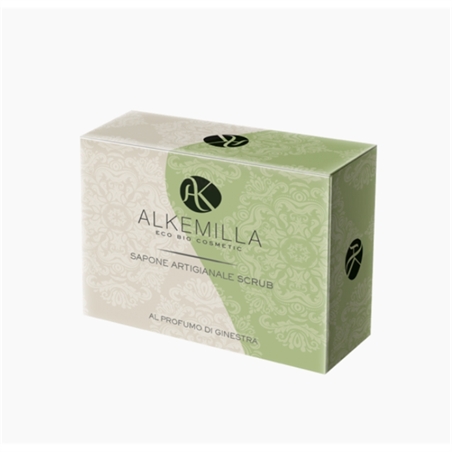 ALKEMILLA SAPONE ARTIGIANALE SCRUB AL PROFUMO DI GINESTRA - 0107-1 - 8051414383656-1
