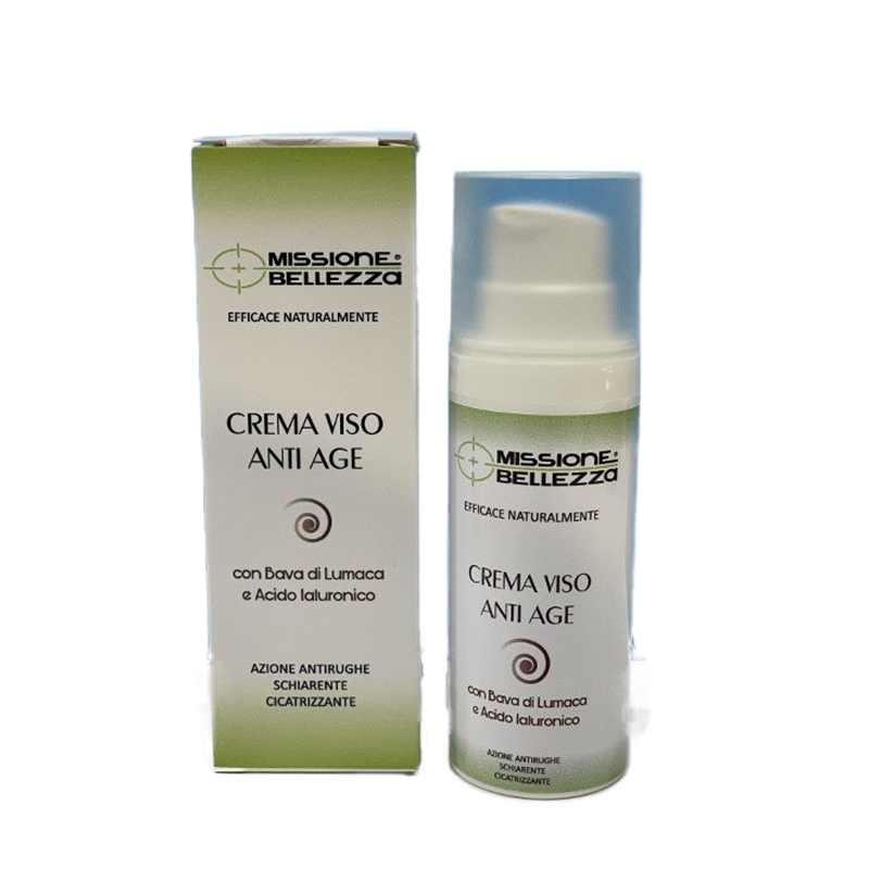CREMA VISO ANTI-AGE BIO ALLA BAVA DI LUMACA 50 ML MISSIONE BELLEZZA