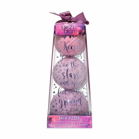 STYLE & GRACE GLITZ E GLAM BATH FRIZZER BOMBE DI SAPONE A PIRAMIDE 3PZ - 5055193539252-1 - 5055193539252-1