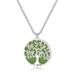 BRAND GIOIELLI COLLANA ALBERO DELLA VITA MEDIO CON GLITTER VERDE SMERALDO BRAND GIOIELLI COLLANA ALBERO DELLA VITA MEDIO CON GLITTER VERDE SMERALDO