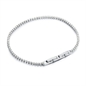 BRAND GIOIELLI BRACCIALE TENNIS CRISTALLI BIANCHI 20CM