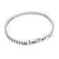 BRAND GIOIELLI BRACCIALE TENNIS CRISTALLI BIANCHI 17CM