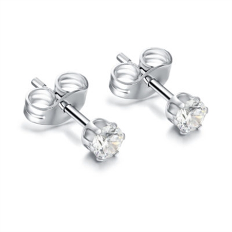 BRAND GIOIELLI ORECCHINI PUNTI LUCE CRISTALLI BIANCHI 3MM - 2000000014128-1 - 14ER003W-1