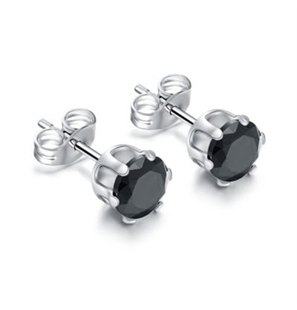 BRAND GIOIELLI ORECCHINI PUNTI LUCE NERO 6MM - 2000000014364-1 - 14ER006N-1