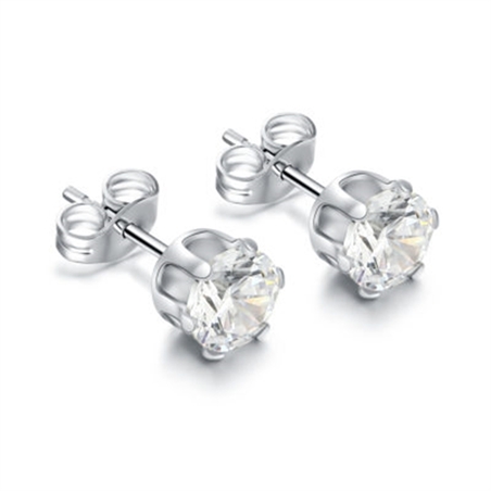 BRAND GIOIELLI ORECCHINI PUNTI LUCE CRISTALLI BIANCHI 6MM - 2000000014357-1 - 14ER006W-1