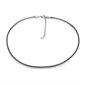 BRAND GIOIELLI COLLANA TENNIS CRISTALLI NERI 2MM