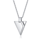 BRAND GIOIELLI COLLANA PENDENTE TRIANGOLO E CRISTALLI