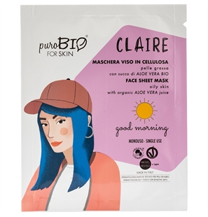 PUROBIO MASCHERA VISO IN CELLULOSA 15 ML MONODOSE - PBMASKCELLUL15-1 - PBMASKCELLUL15-1