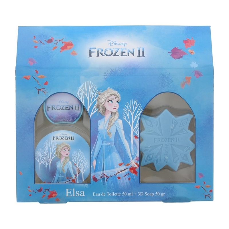 DISNEY FROZEN II ELSA EAU DE TOILETTE DA 50ML E SAPONETTA 3D