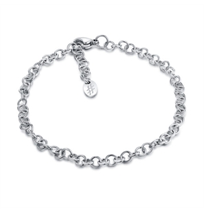 BRAND GIOIELLI OMG BRACCIALE CON ANELLINI PICCOLI 4MM - 04BR031-1 - 04BR031-1