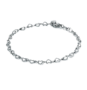 BRAND GIOIELLI OMG BRACCIALE CATENINA CON CUORI 4MM - 04BR008-1 - 04BR008-1