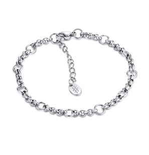 BRAND GIOIELLI OMG BRACCIALE CON ROLO' E ANELLINI - 04BR028-1 - 04BR028-1