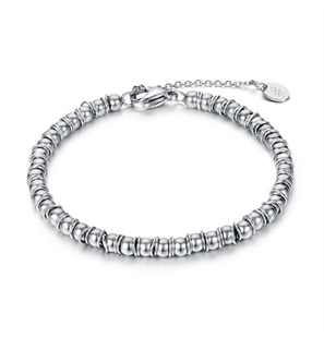 BRAND GIOIELLI OMG BRACCIALE CON SFERE E ANELLINI 4MM - 09BR004-1 - 09BR004-1