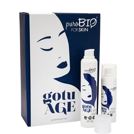 PUROBIO FOR SKIN KIT GOTU AGE CREMA VISO ANTI-AGE 50ML E SIERO 30ML - 8051411364467-1 - 8051411364467-1