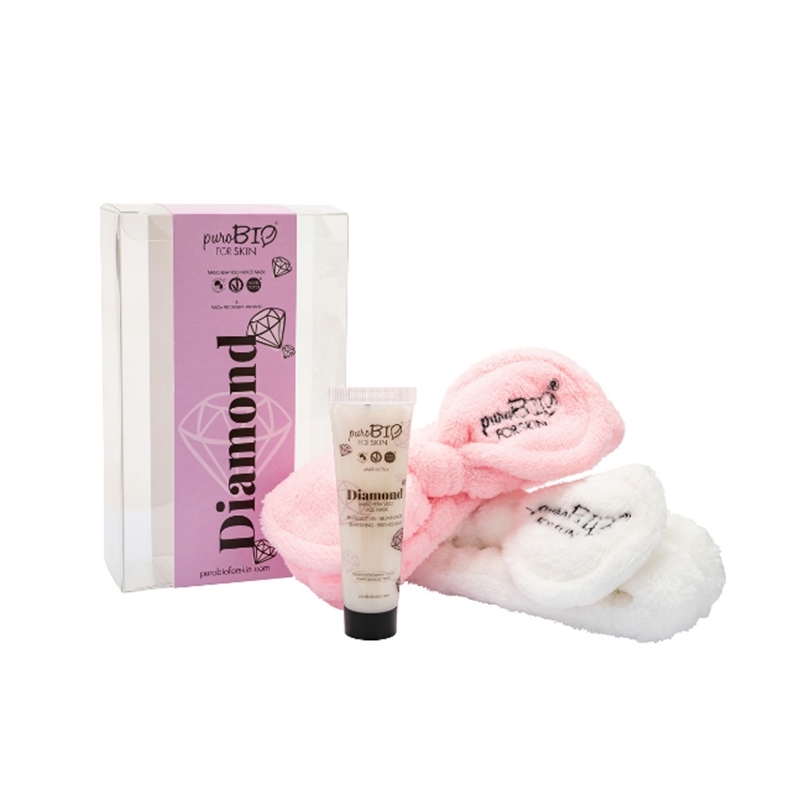 PUROBIO FOR SKIN KIT DIAMOND MASCHERA VISO E FASCIA CAPELLI