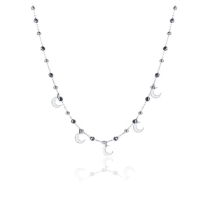 BRAND GIOIELLI COLLANA CON SFERE LUNE ED EMATITE 42+5 - 06NK013-1 - 06NK013-1