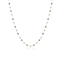 BRAND GIOIELLI COLLANA CON SFERE E EMATITE COLOR ORO 42+5