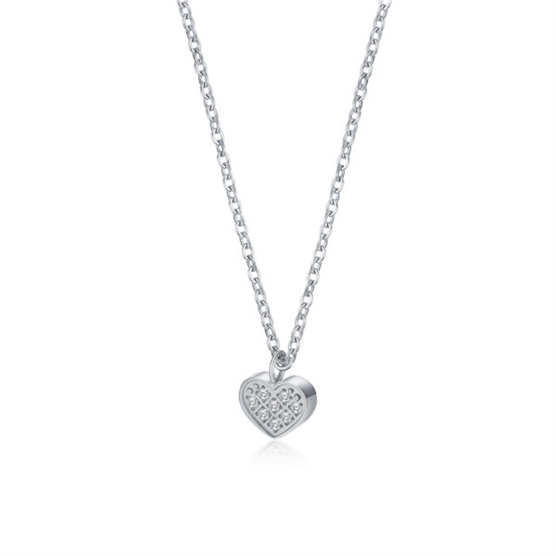BRAND GIOIELLI LA JOLIE COLLANA CON CUORE PENDENTE IN ACCIAIO BRAND GIOIELLI LA JOLIE COLLANA CON CUORE PENDENTE IN ACCIAIO
