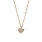 BRAND GIOIELLI LA JOLIE COLLANA CON CUORE PENDENTE IN ACCIAIO PVD ROSE' BRAND GIOIELLI LA JOLIE COLLANA CON CUORE PENDENTE IN ACCIAIO PVD ROSE'