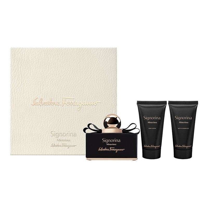 FERRAGAMO SIGNORINA MISTERIOSA COFFRET EDP 50ML + S/G 50ML + B/L 50ML