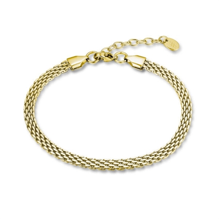BRAND GIOIELLI POISON BRACCIALE CATENA MESH IN ACCIAIO PVD ORO - 51BR052G-1 - 51BR052G-1
