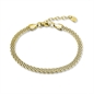 BRAND GIOIELLI POISON BRACCIALE CATENA MESH IN ACCIAIO PVD ORO