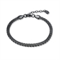 BRAND GIOIELLI POISON BRACCIALE CATENA MESH IN ACCIAIO PVD NERO