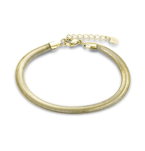 BRAND GIOIELLI POISON BRACCIALE CATENA SNAKE IN ACCIAIO PVD ORO - 51BR053G-1 - 51BR053G-1
