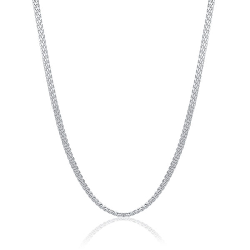 BRAND GIOIELLI POISON COLLANA CATENA MESH IN ACCIAIO