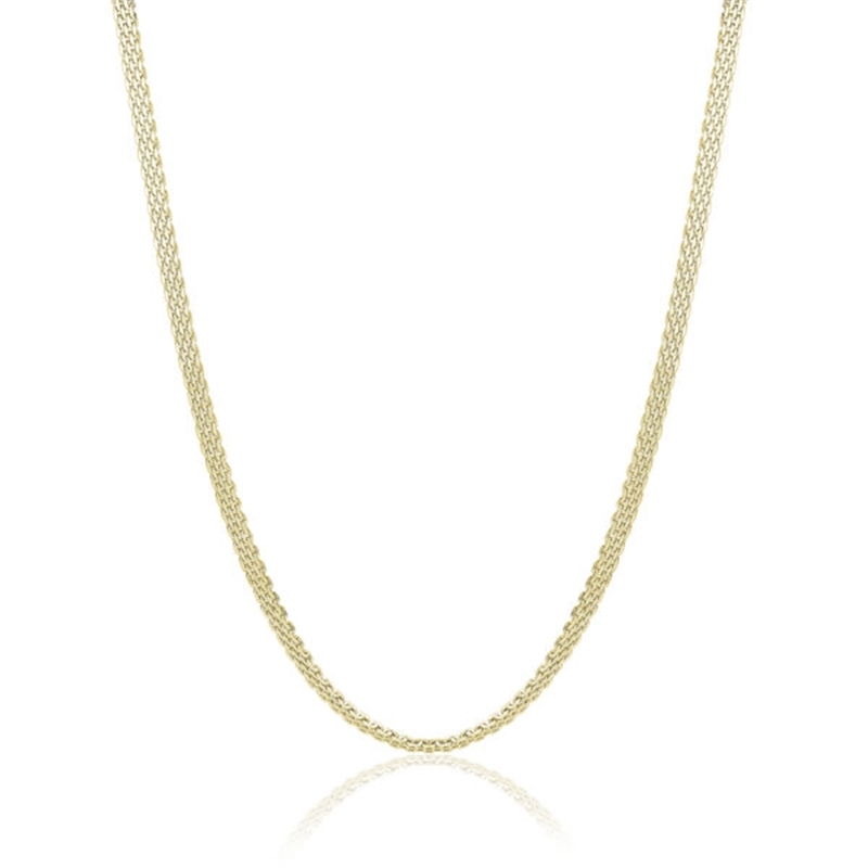BRAND GIOIELLI POISON COLLANA CATENA MESH IN ACCIAIO PVD ORO
