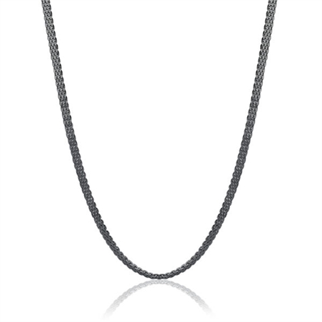 BRAND GIOIELLI POISON COLLANA CATENA MESH IN ACCIAIO PVD NERO - 51CA013N-1 - 51CA013N-1