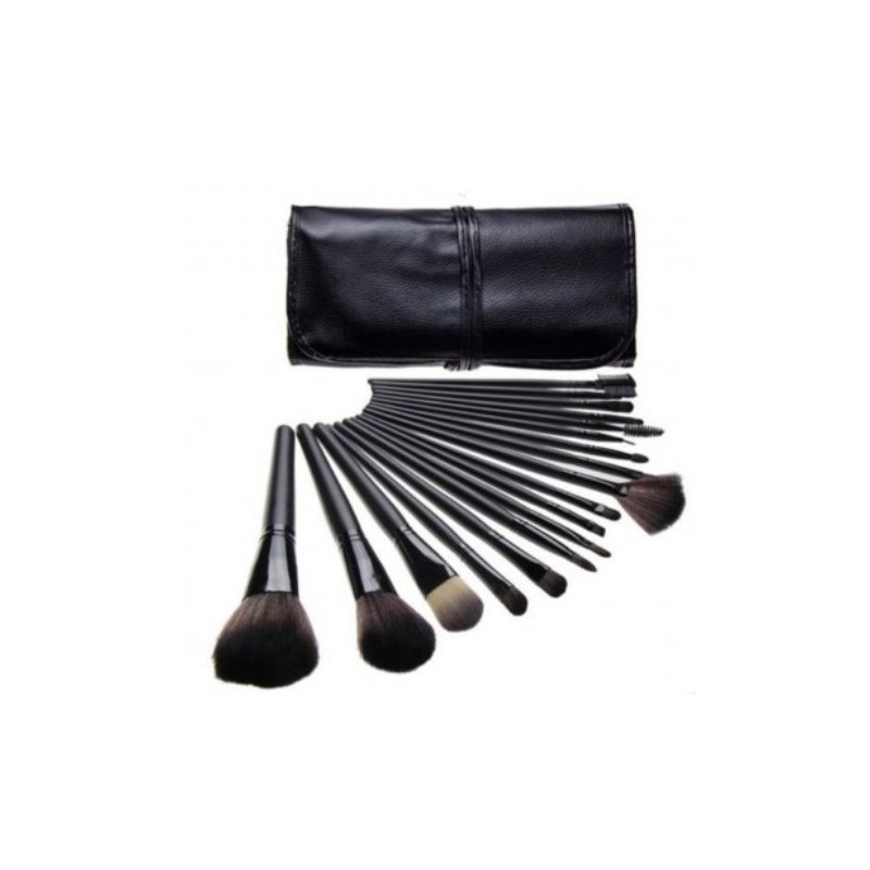 PROFESSIONAL SET 18 PENNELLI TRUCCO SETOLE SINTICHE