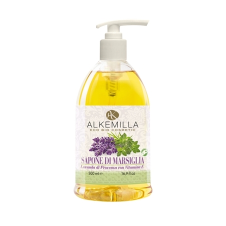 ALKEMILLA SAPONE MARSIGLIA LAVANDA DI PROVENCA CON VITAMINA E 500ML - 0168-1 - 8051414384431-1