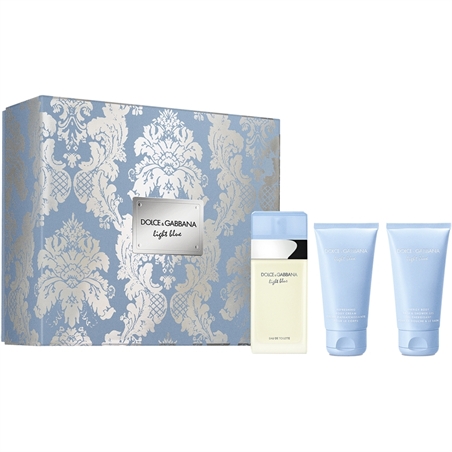 DOLCE & GABBANA COFFRET LIGHT BLUE DONNA EDT 50ML + B/L 50ML + S/G 50ML - 3423222065904-1 - 3423473145554-1