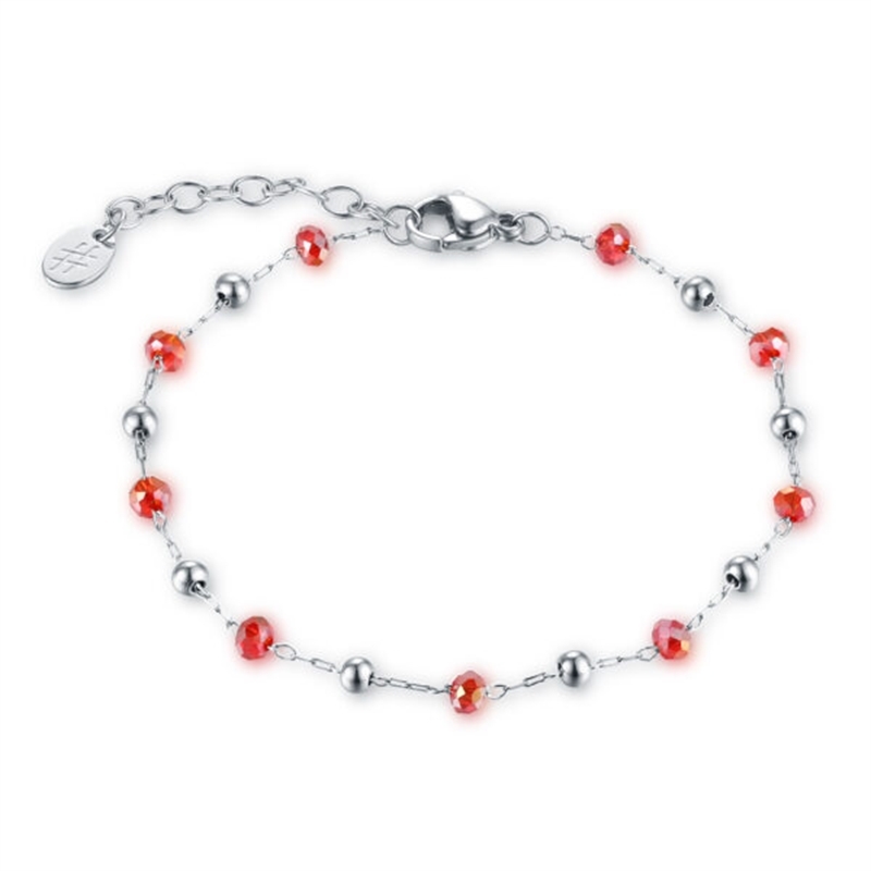 BRAND GIOIELLI SUMMER VIBES BRACCIALE CON CRISTALLI ROSSI BRAND GIOIELLI SUMMER VIBES BRACCIALE CON CRISTALLI ROSSI