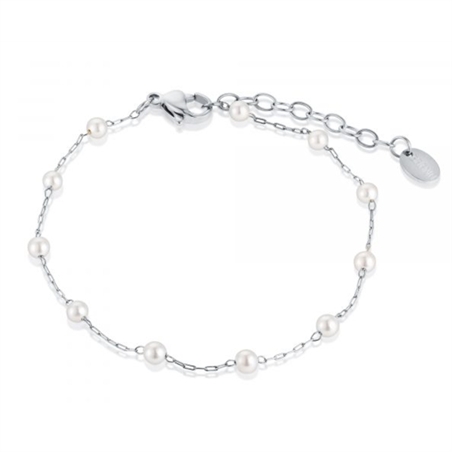 BRAND GIOIELLI PERLE DI LUNA BRACCIALE IN MADREPERLA E SFERE ALTERNATE - 14BR011-1 - 14BR011-1