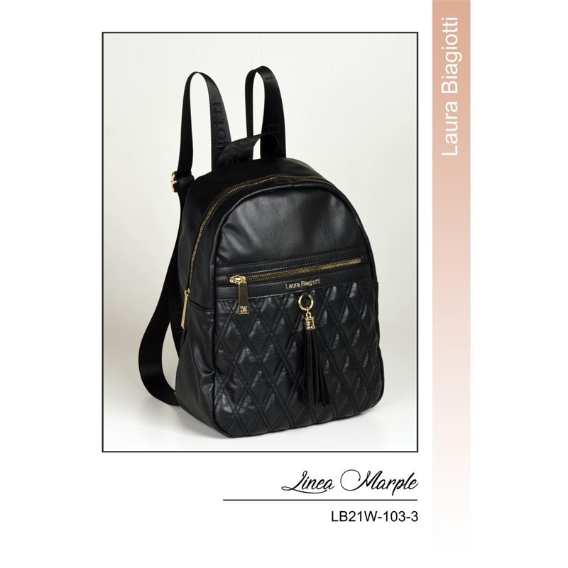 BIAGIOTTI ZAINO DONNA IN ECOPELLE NERO