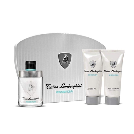 TONINO LAMBORGHINI ESSENZA COFFRET EDT 125ML, A/S BALM 150ML E S/G 150ML - 856857007255-1 - 856857007255-1