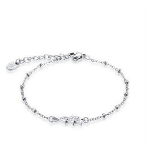 BRAND GIOIELLI SHINE BRACCIALE FULMINE CON CRISTALLI BIANCHI - 19BR009-1 - 19BR009-1