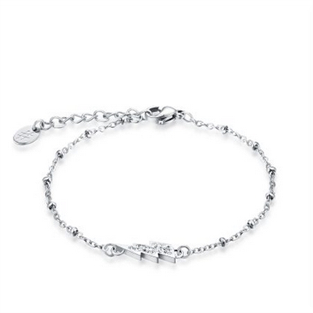 BRAND GIOIELLI SHINE BRACCIALE FULMINE CON CRISTALLI BIANCHI - 19BR009-1 - 19BR009-1