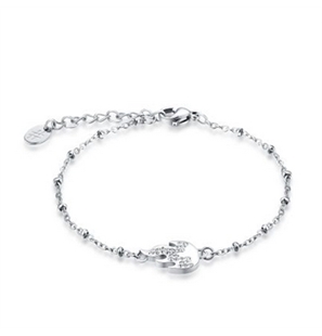 BRAND GIOIELLI SHINE BRACCIALE FIAMMA CON CRISTALLI BIANCHI - 19BR010-1 - 19BR010-1