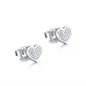 BRAND GIOIELLI SHINE ORECCHINI CUORI CON CRISTALLI BIANCHI